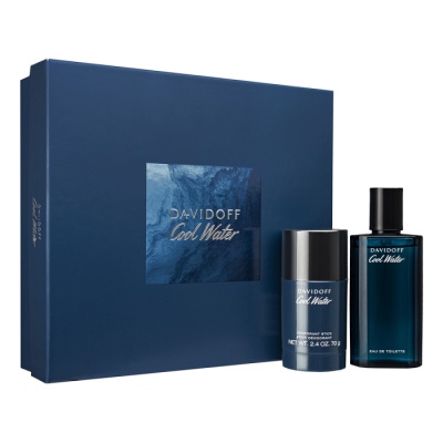 Davidoff Cool Water for Men 75ml EDT Spray / 70g Deodorant Stick